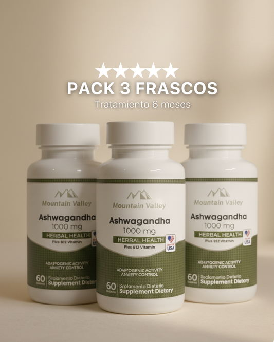 Ashwagandha + Vitamina B12 | 1.000 Mg