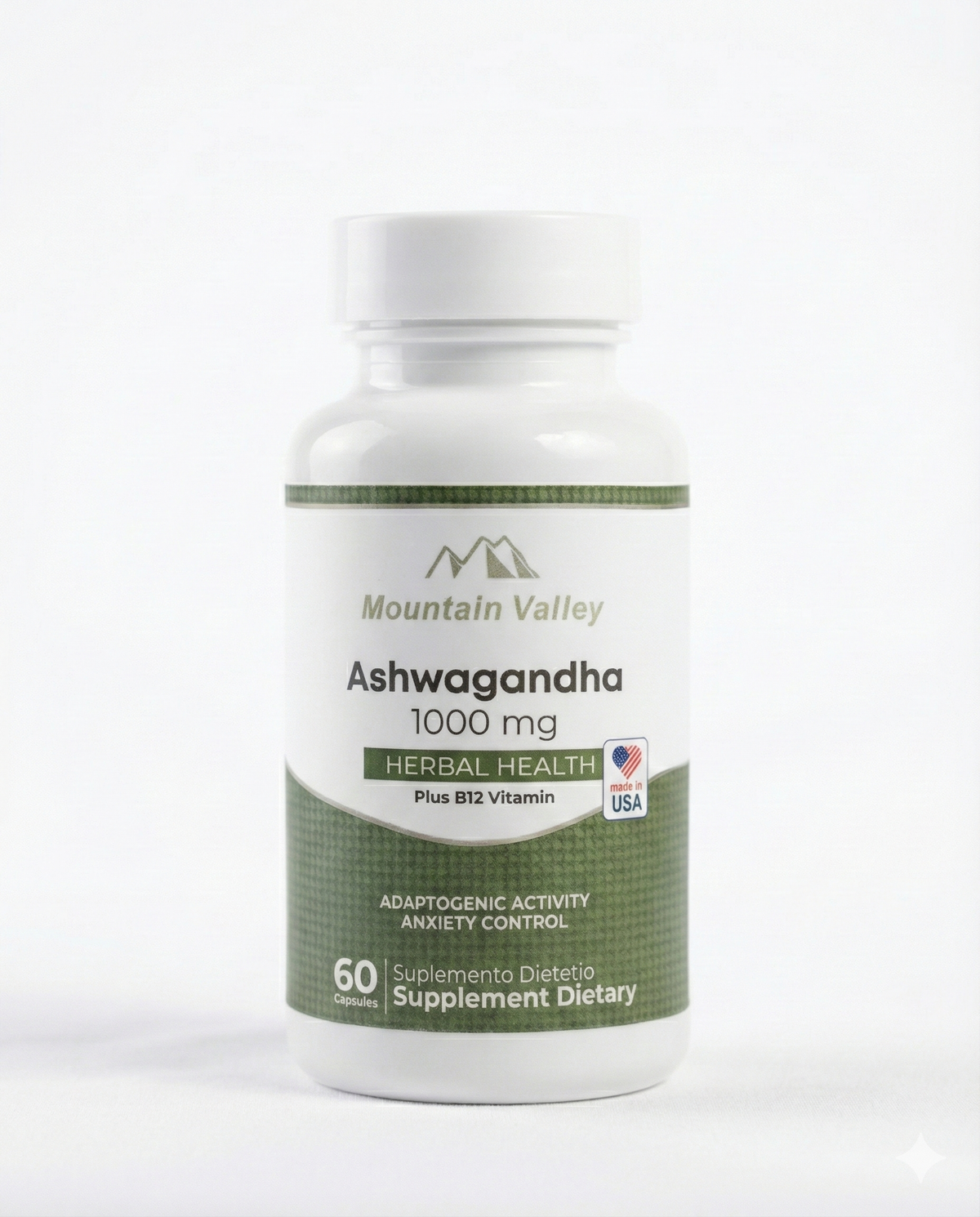 Ashwagandha + Vitamina B12 | 1.000 Mg